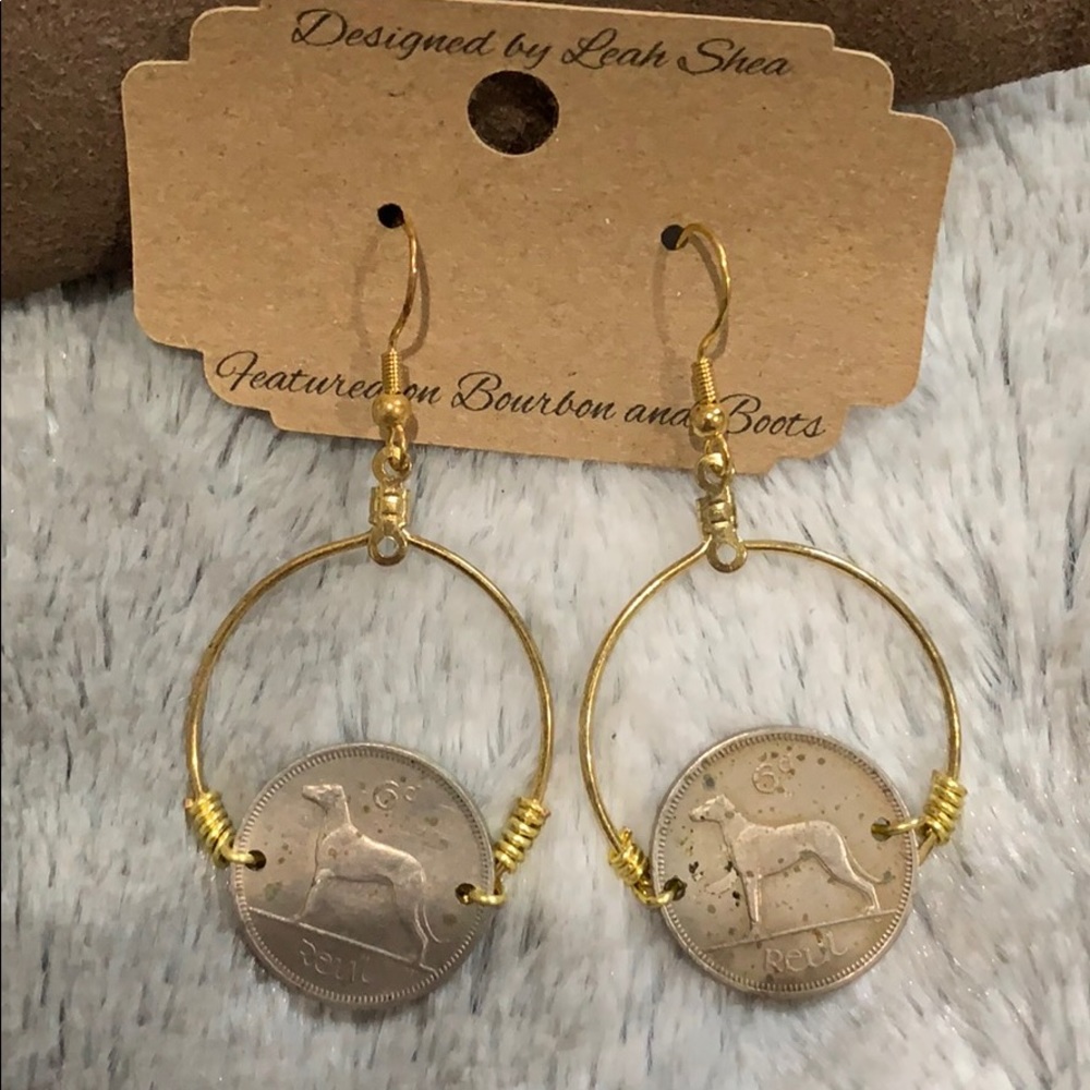 Vintage coin earrings